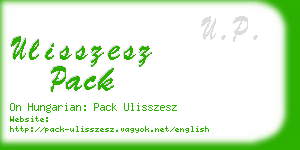 ulisszesz pack business card